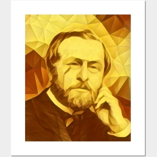 Hippolyte Taine Golden Portrait | Hippolyte Taine Artwork 9 Posters and Art